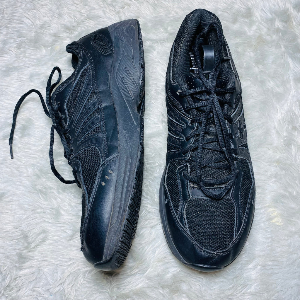Dr. Scholl's Inlow Slip-Resistant Black Work Sneakers (Size 45)