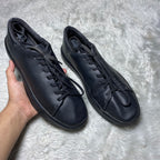 Geox Deiven Respira Black Leather Low-Top Sneakers(Size 43)