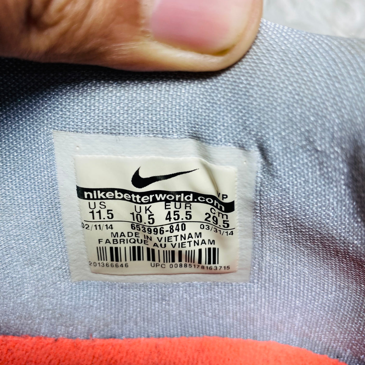 Nike KD 7 35,000 Degrees Bright Mango Sneakers (Size 45.5)