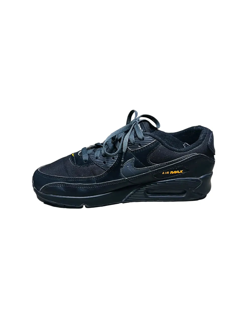 Nike Air Max 90 Men's Sneakers – Black/University Gold – US 9.5