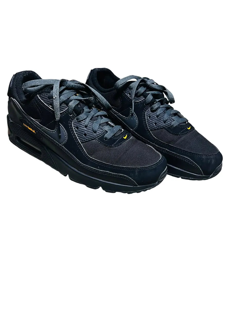 Nike Air Max 90 Men's Sneakers – Black/University Gold – US 9.5