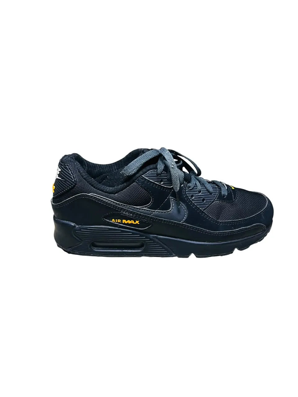 Nike Air Max 90 Men's Sneakers – Black/University Gold – US 9.5