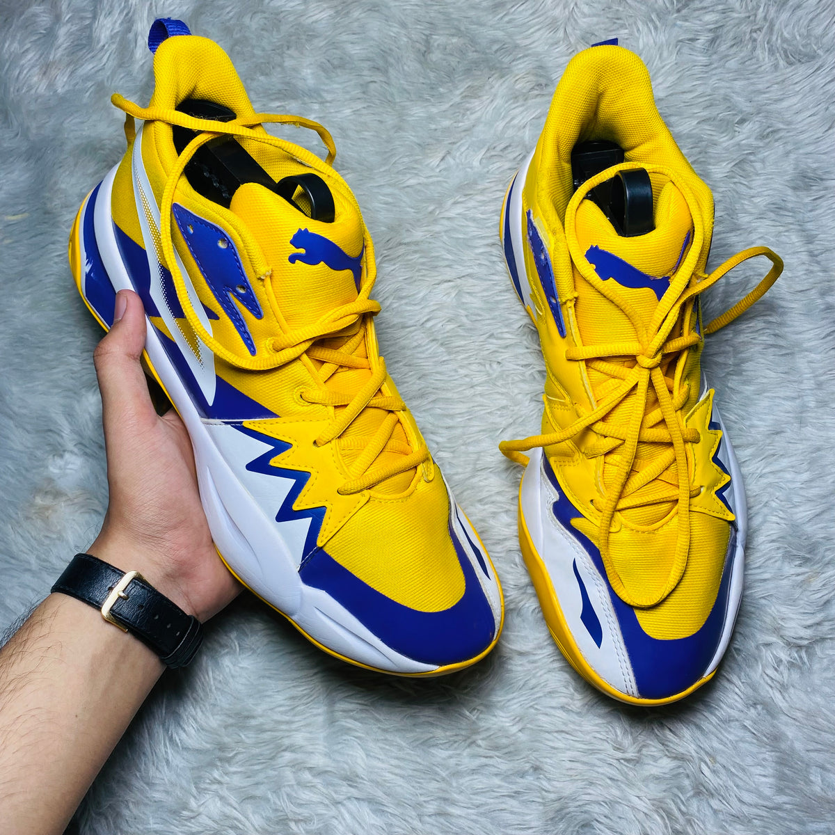 PUMA Genetics Yellow Sizzle / Puma White(Size 43)