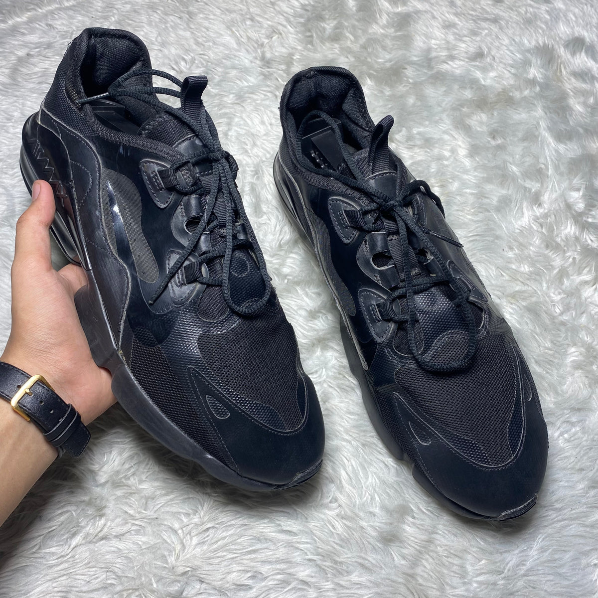Nike Air Max Infinity Triple-Black Sneakers(Size 45.5)