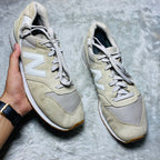New Balance 996 Off-White Suede Gum Sole Sneakers (Size 45)