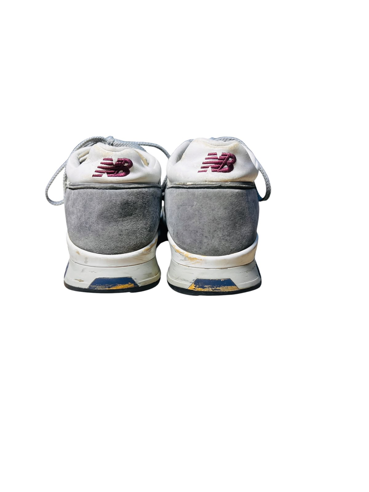 New Balance Classic Lifestyle Sneakers – Grey/White/Burgundy (Men's)