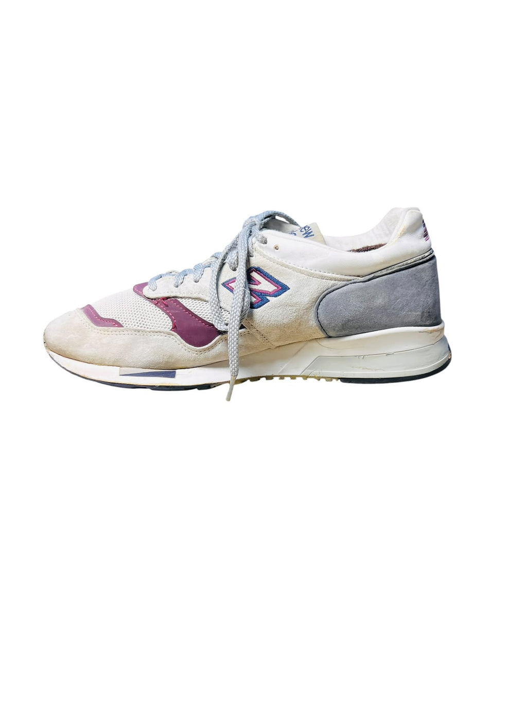 New Balance Classic Lifestyle Sneakers – Grey/White/Burgundy (Men's)
