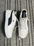 Puma Smash V2 Leather Men's Sneakers – White/Black(Size 40)