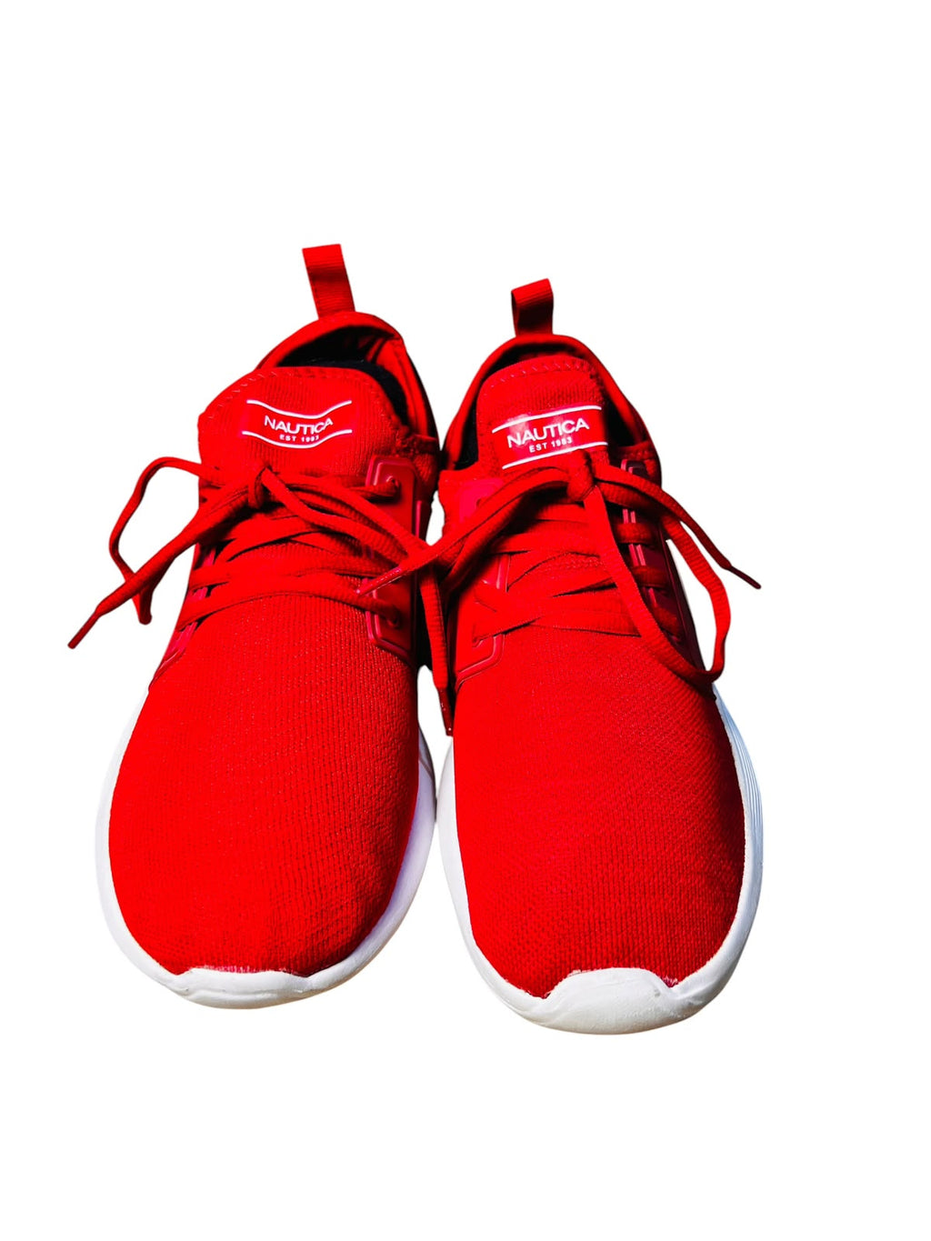 Nautica Rainey 2 Men's Red Knit Sneakers – US 9