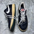 N-i-k-e Air Force 1 Low Vintage Black Sail Dark Pine Sneakers(Size 42)