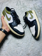 Air Jordan 1 Low Medium Olive Sneakers(Size 44)