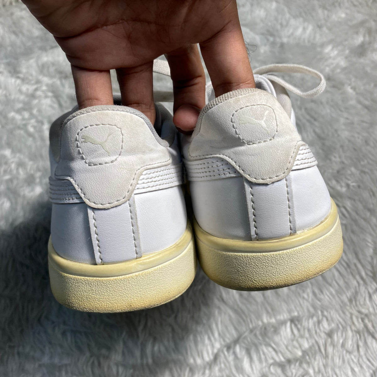 Puma Smash 3.0 L White Gold Sneakers(Size 39)