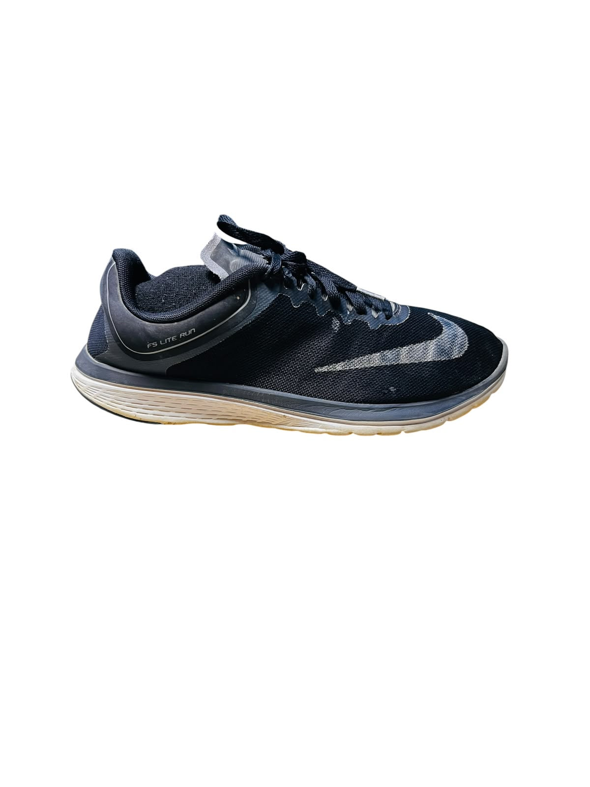 Nike FS Lite Run Sports Shoes – Black/White – US 8