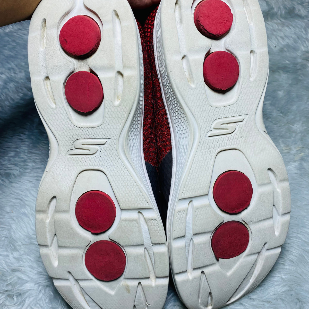 Skechers GOwalk 4 Magnificent Red/Black Sneakers(Size 45.5)