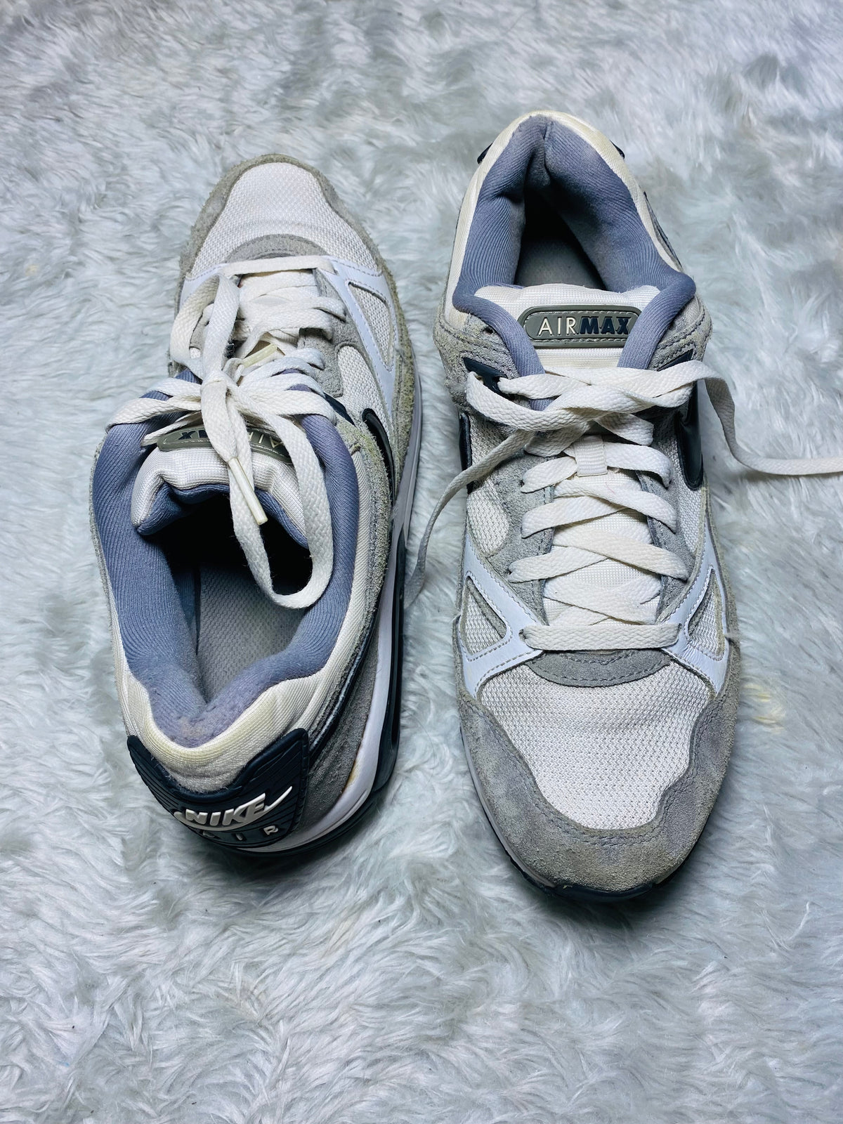 Nike Air Max ST White Grey Stealth Black Sneakers(Size 43)