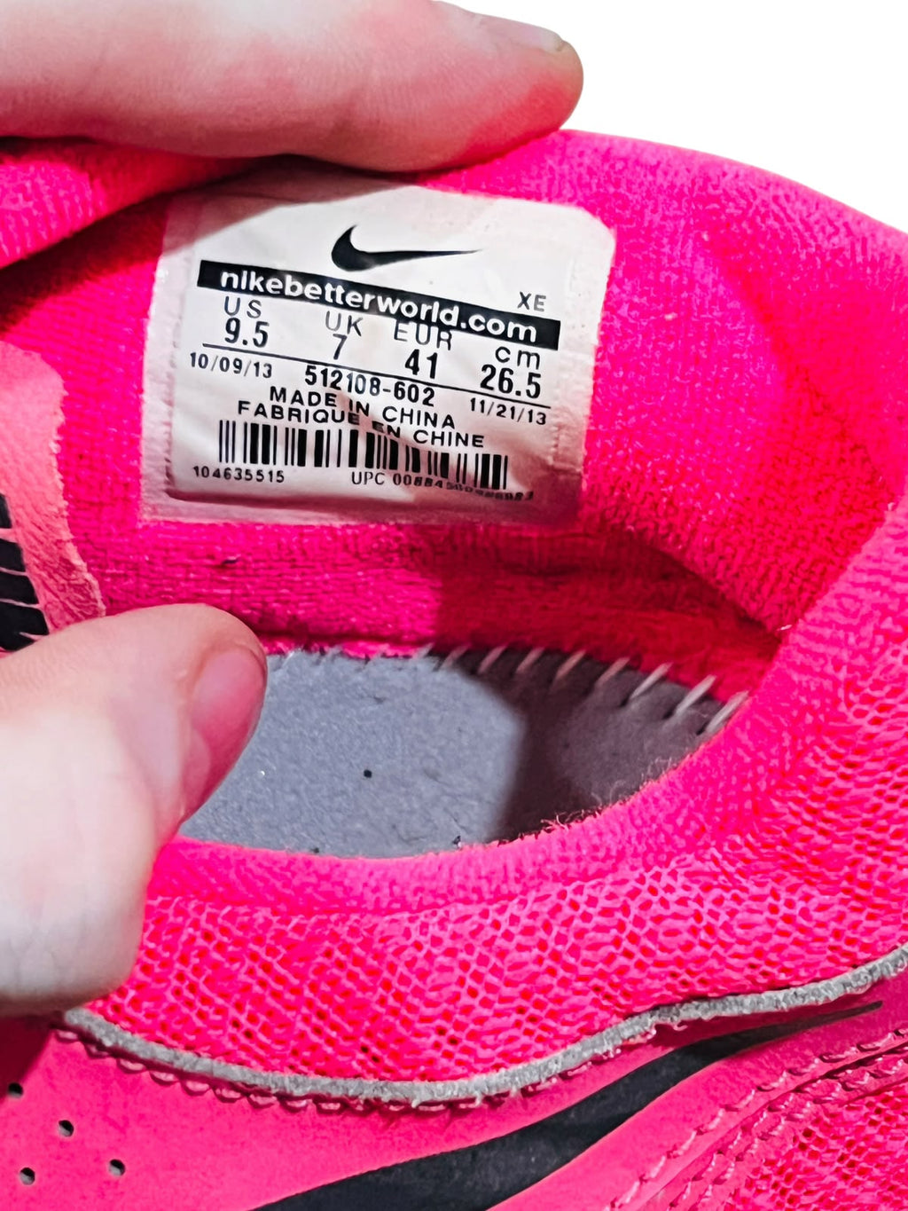 Nike Sports Shoes – Pink/Turquoise – US 9.5