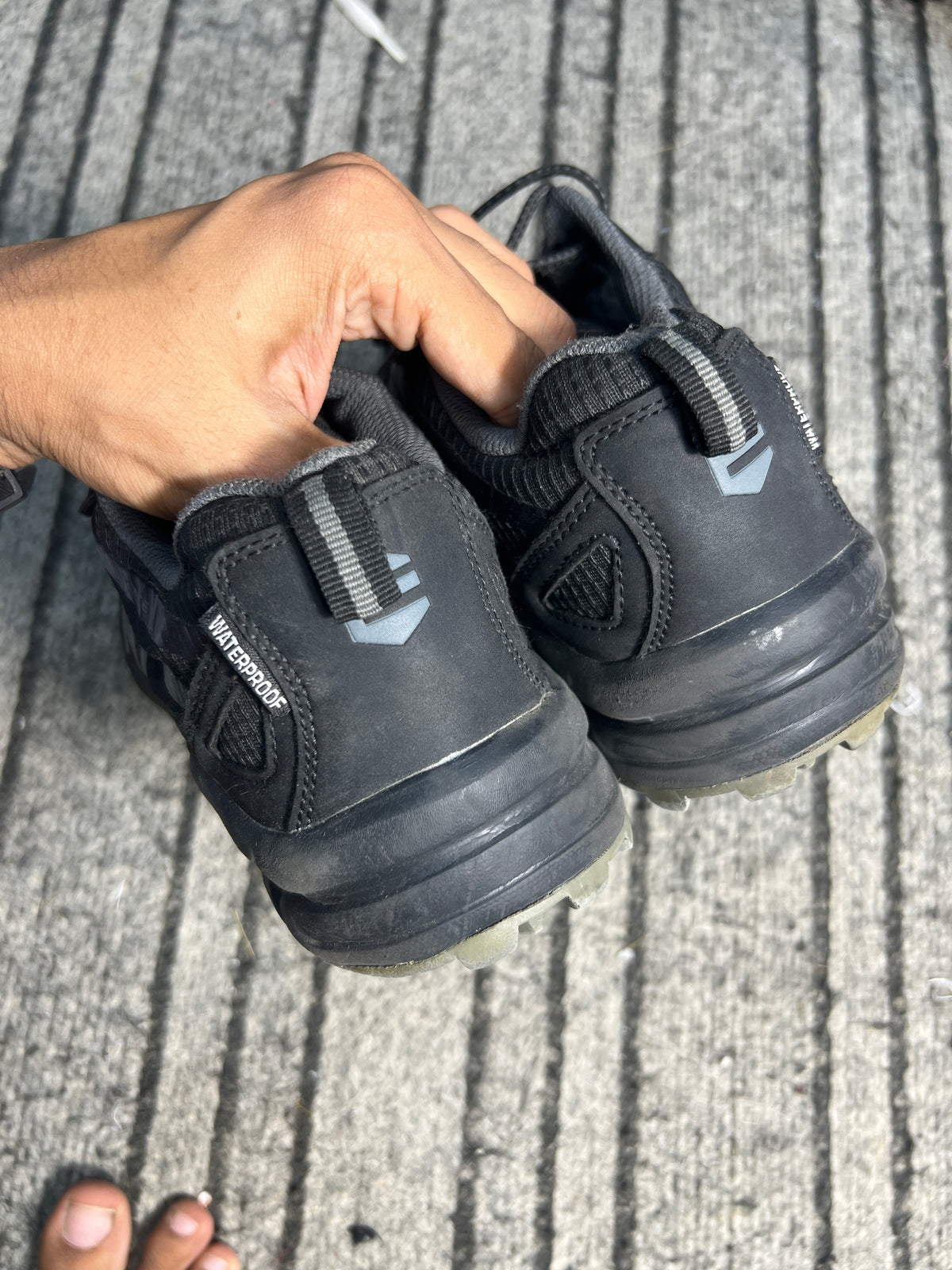 Endurance Waterproof Trail Shoes – Black(Size 40.5)