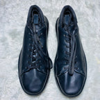 Geox Deiven Respira Black Leather Low-Top Sneakers(Size 43)