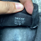 Geox Deiven Respira Black Leather Low-Top Sneakers(Size 43)