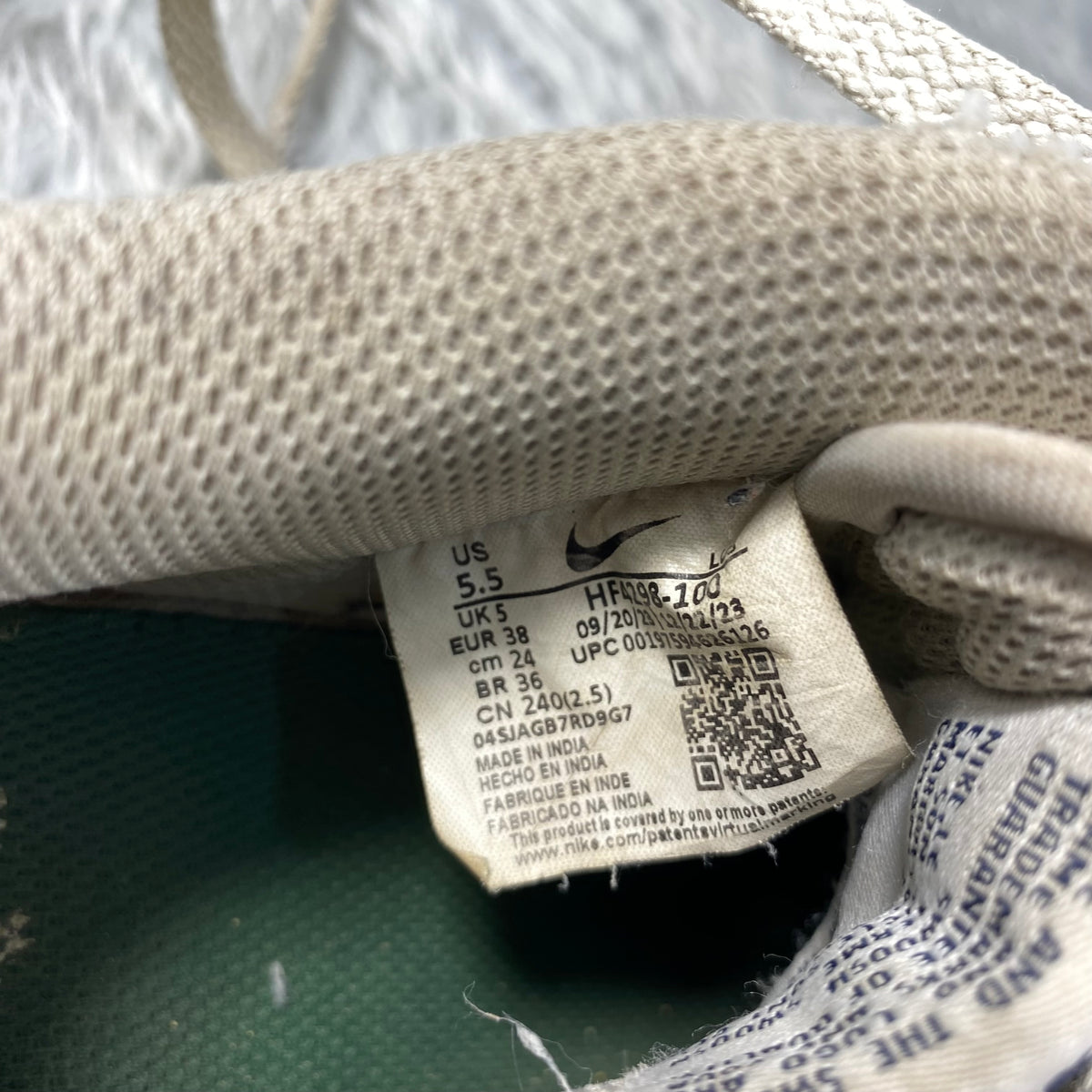 Nike Air Force 1 '07 Next Nature White / Midnight Navy colorway(Size 38)