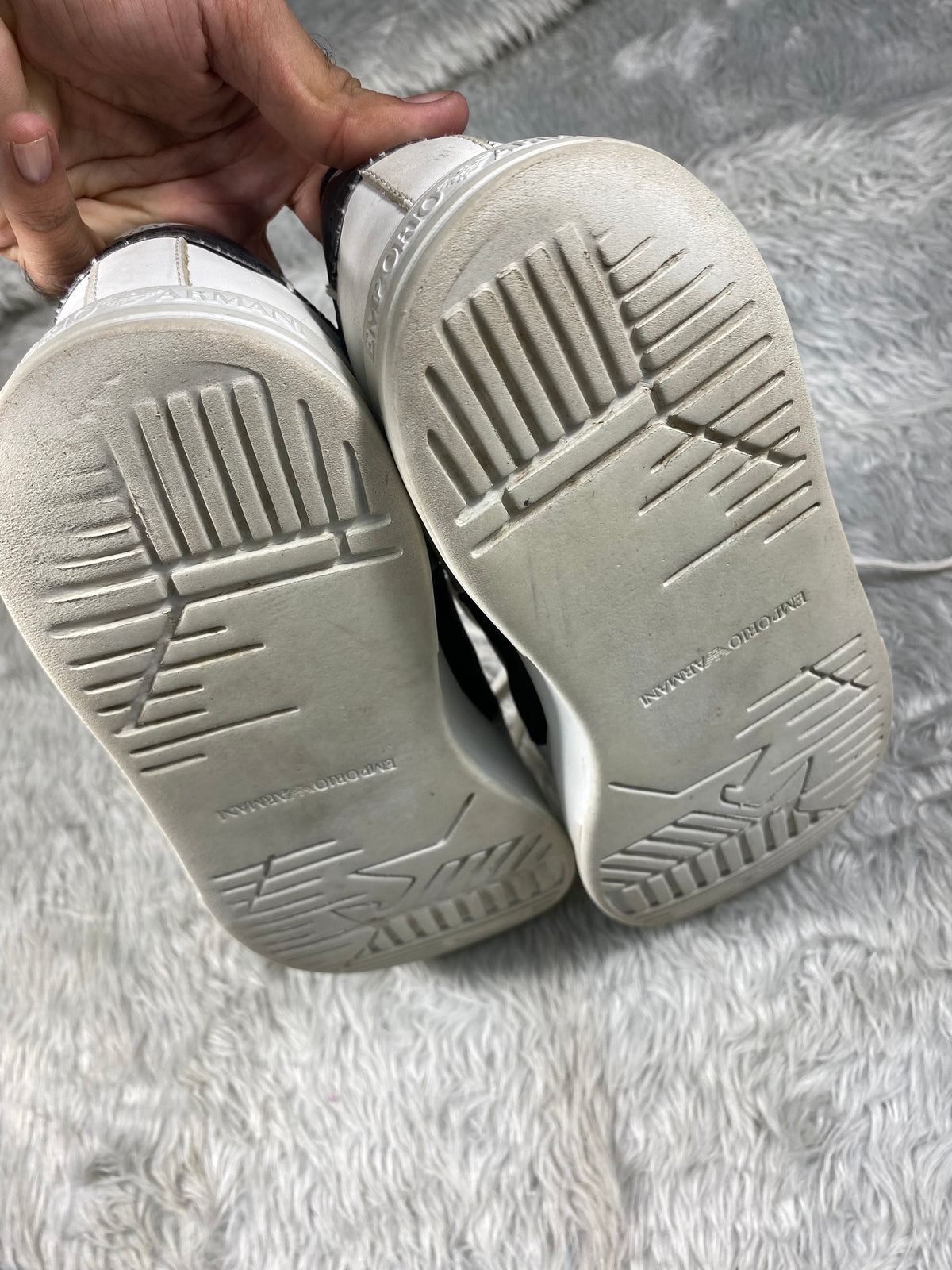Emporio Armani Men's Leather Sneakers(Size 43)
