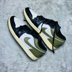 Air Jordan 1 Low Medium Olive Sneakers(Size 44)