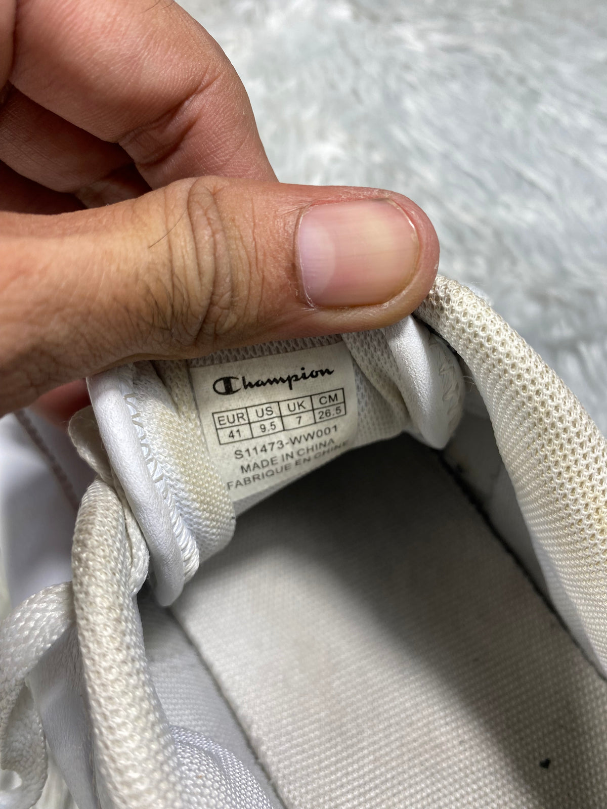Champion Rebound Platform Low Sneakers – All White(Size 41)