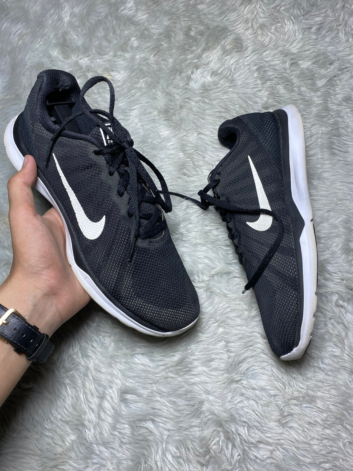 Nike FS Lite Run 4 Black / White - Anthracite(Size 41)