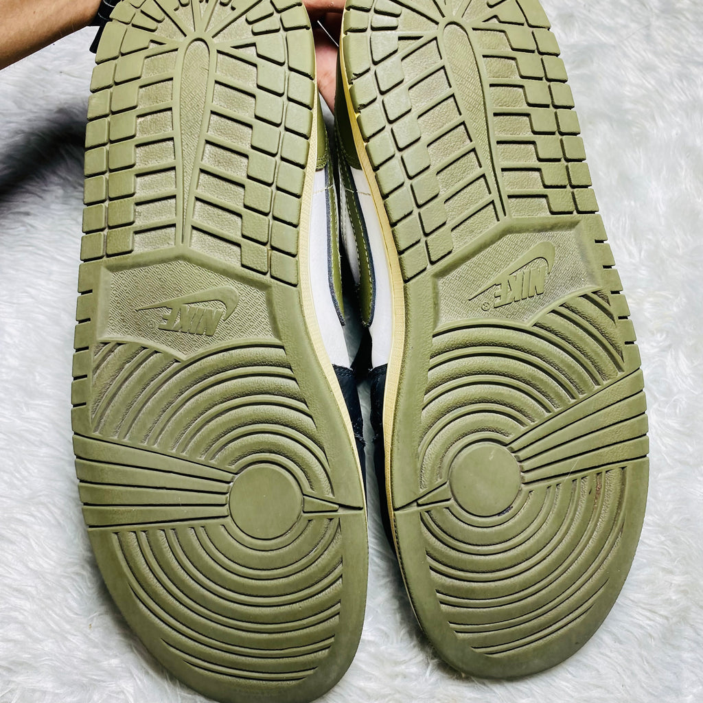 Air Jordan 1 Low Medium Olive Sneakers(Size 44)