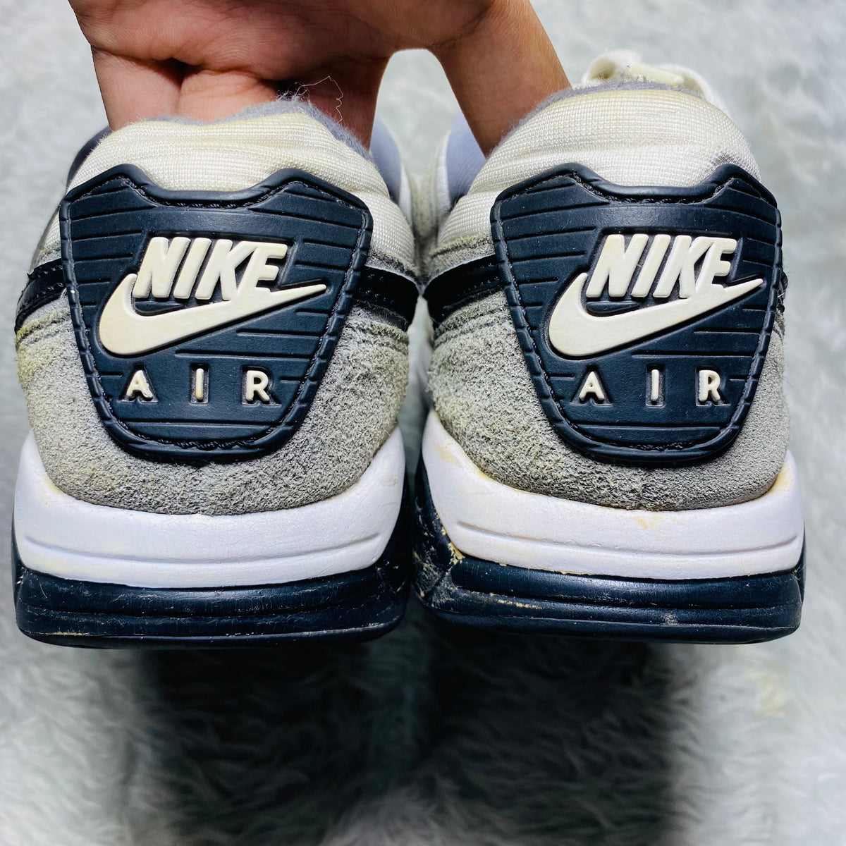 Nike Air Max ST White Grey Stealth Black Sneakers(Size 43)