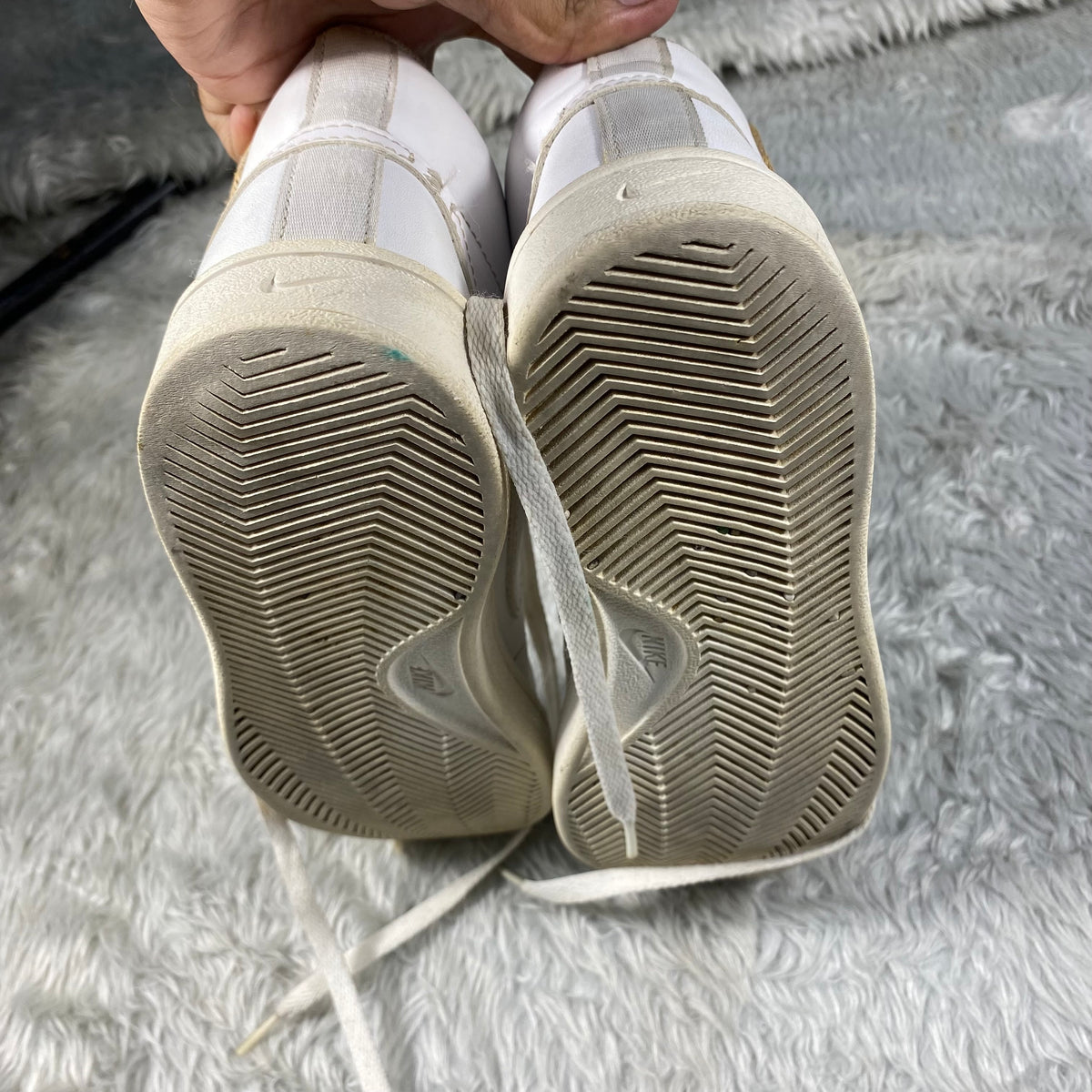 Nike Women's Court Royale 2 Mid in the "Triple White”(Size 39)
