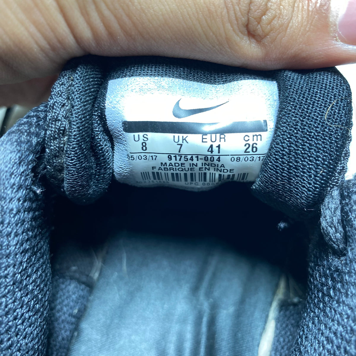 Nike FS Lite Run 4 Black / White - Anthracite(Size 41)