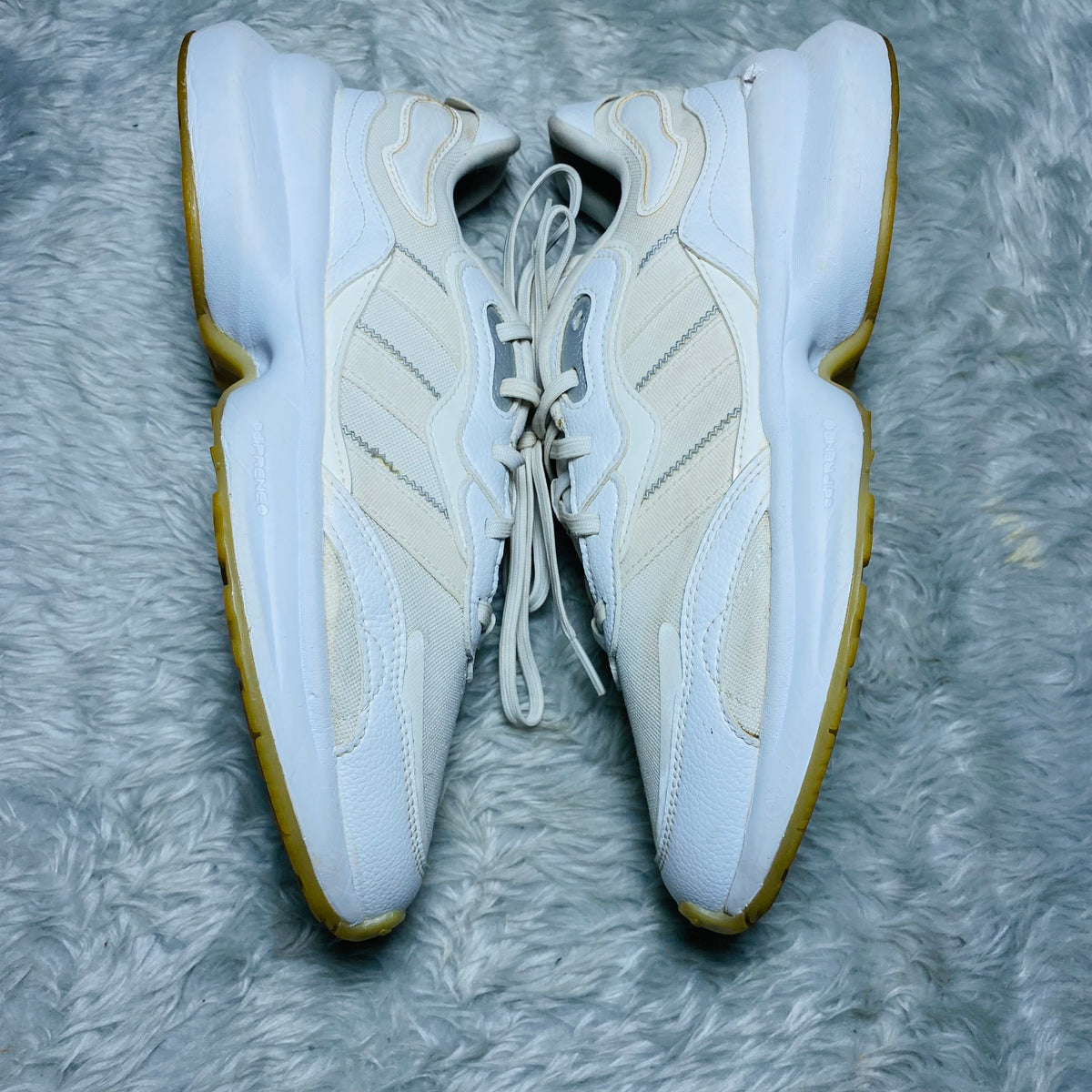 Adidas Wmns Zentic Cloud White Sneakers (Size 40.5)